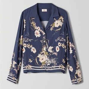 Aritzia Little Moon Abelia Floral Button Down Shirt